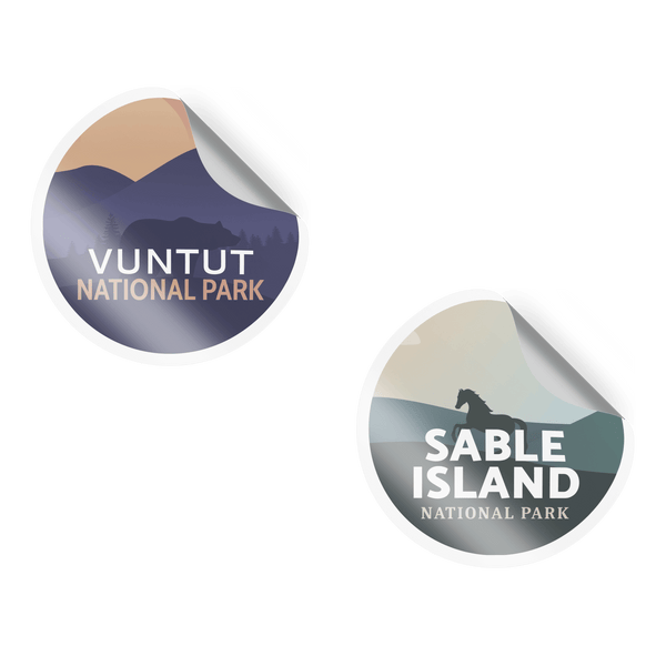 Canada National Parks Waterproof Vinyl Stickers - Canada Untamed