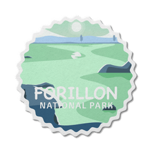 Load image into Gallery viewer, Forillon National Park of Canada Waterproof Vinyl Sticker - Canada Untamed