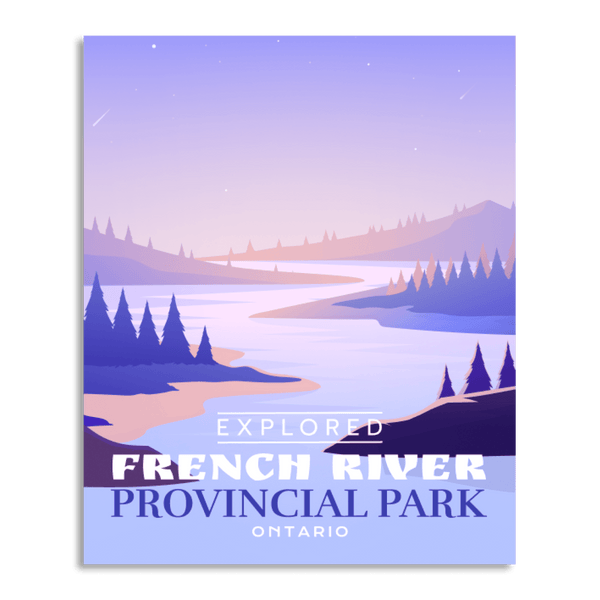 Affiche « Exploré » du parc provincial de la Rivière des Français