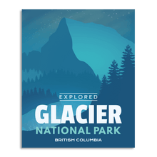 Load image into Gallery viewer, Glacier National Park 'Explored' Poster