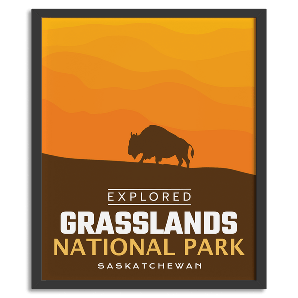 Affiche « Exploration » du parc national des Prairies