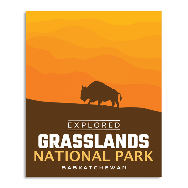 Affiche « Exploration » du parc national des Prairies