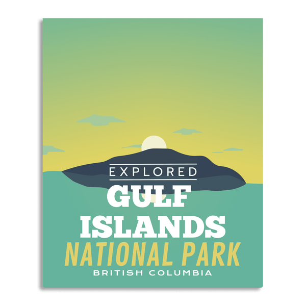 Gulf Islands National Park 'Explored' Poster