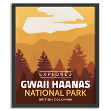 Load image into Gallery viewer, Gwaii Haanas National Park 'Explored' Poster