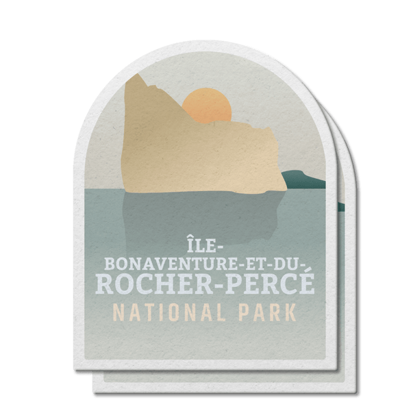 IIle-Bonaventure-et-du-Rocher-Percee Quebec National Park Waterproof Vinyl Sticker - Canada Untamed