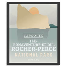 Load image into Gallery viewer, Ile-Bonaventure-et-du-Rocher-Percé National Park 'Explored' Poster