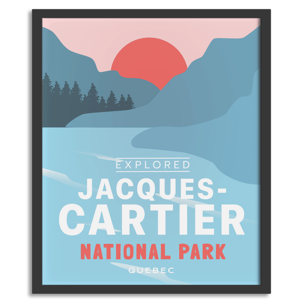 Affiche « Exploré » du parc national Jacques-Cartier