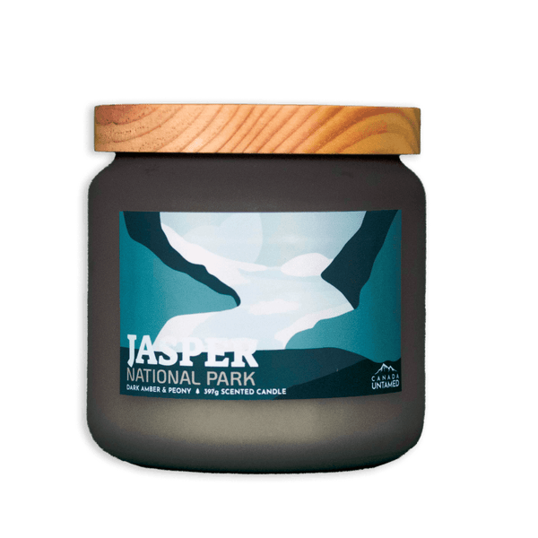 Jasper National Park 'DARK AMBER & PEONY' Scented Candle - Canada Untamed