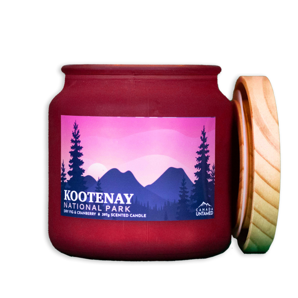 Kootenay National Park 'DRY FIG & CRANBERRY' Scented Candle - Canada Untamed
