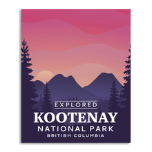 Load image into Gallery viewer, Kootenay National Park 'Explored' Poster