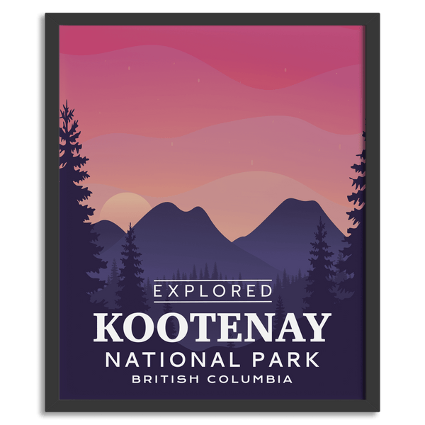Kootenay National Park 'Explored' Poster
