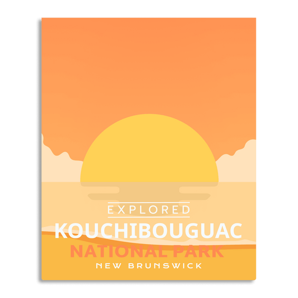 Affiche « Exploré » du parc national Kouchibouguac