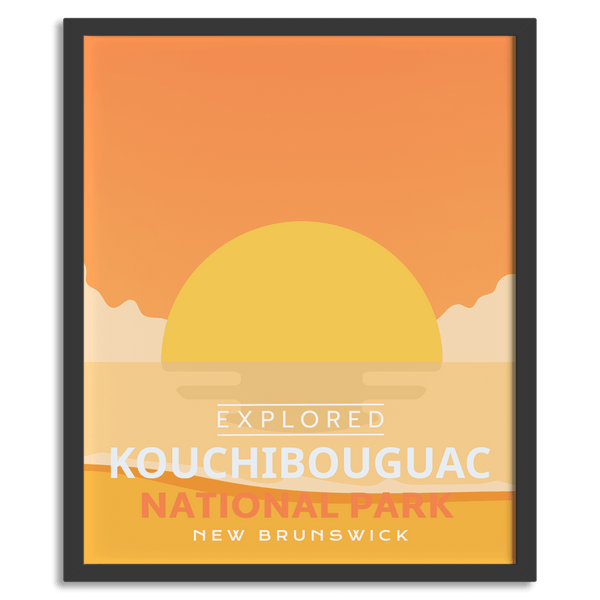 Affiche « Exploré » du parc national Kouchibouguac