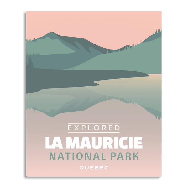 Affiche « Exploré » du parc national de la Mauricie
