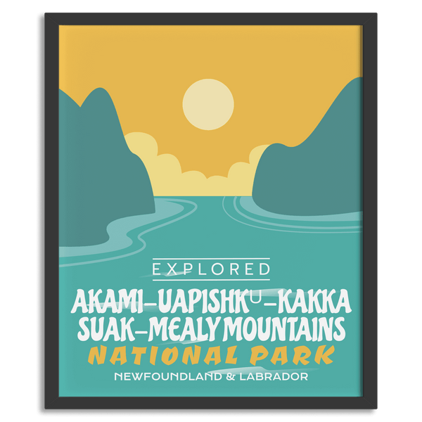 Affiche « Exploré » du parc national des monts Mealy