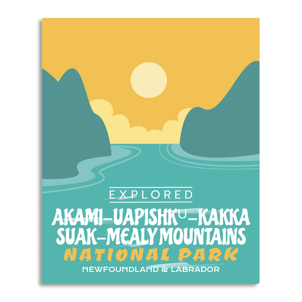 Affiche « Exploré » du parc national des monts Mealy