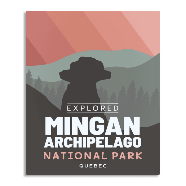 Affiche « Exploré » du parc national de l'Archipel-de-Mingan