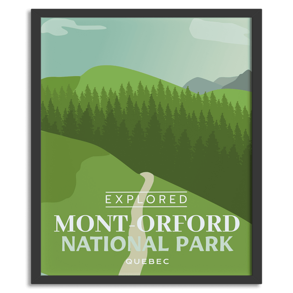 Affiche « Exploré » du parc national du Mont-Orford