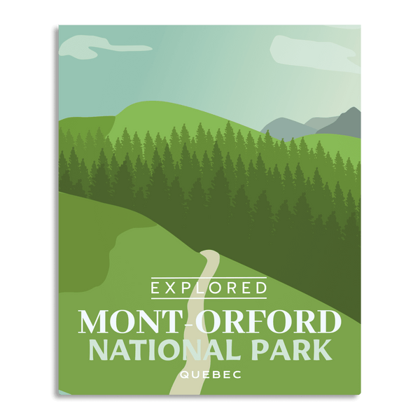 Affiche « Exploré » du parc national du Mont-Orford