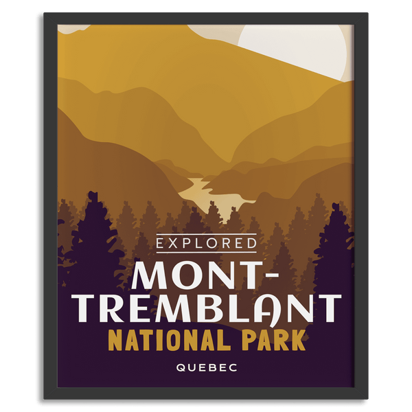 Affiche « Exploré » du parc national du Mont-Tremblant