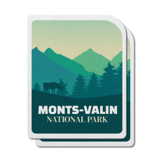 Load image into Gallery viewer, Monts-Valin Quebec National Park Waterproof Vinyl Sticker - Canada Untamed