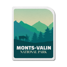 Load image into Gallery viewer, Monts-Valin Quebec National Park Waterproof Vinyl Sticker - Canada Untamed