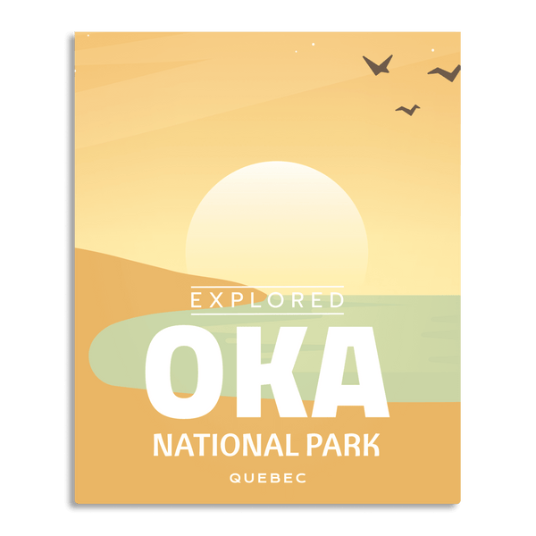 Affiche « Exploré » du parc national d'Oka