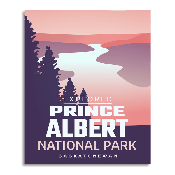 Affiche « Exploré » du parc national de Prince Albert
