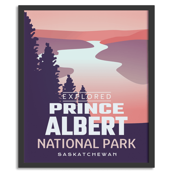 Affiche « Exploré » du parc national de Prince Albert