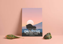 Charger l'image dans la galerie, Affiche « Exploré » du parc national Qausuittuq
