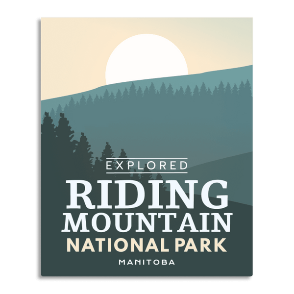 Affiche « Exploration » du parc national du Mont-Riding