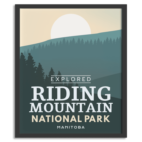 Affiche « Exploration » du parc national du Mont-Riding