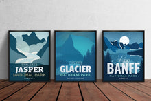 Load image into Gallery viewer, Set of 1, 2 or 3 National Park 'Explored' Posters