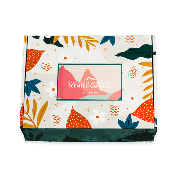 Set of 12 Canadian National Parks Scented Candles - Canada Untamed