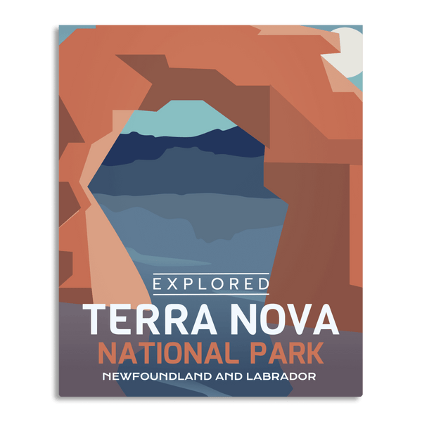 Affiche « Exploré » du parc national de Terra Nova