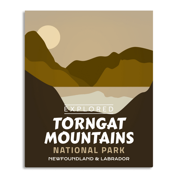 Affiche « Exploré » du parc national des Monts-Torngat