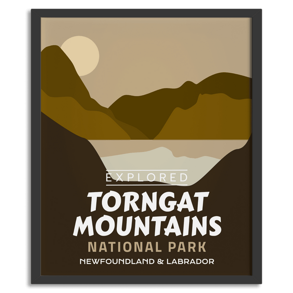 Affiche « Exploré » du parc national des Monts-Torngat