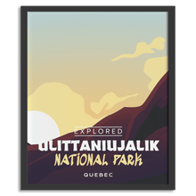 Load image into Gallery viewer, Ulittaniujalik National Park 'Explored' Poster