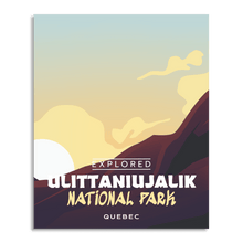 Load image into Gallery viewer, Ulittaniujalik National Park 'Explored' Poster