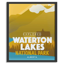 Load image into Gallery viewer, Waterton Lakes National Park 'Explored' Poster