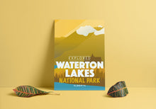 Load image into Gallery viewer, Waterton Lakes National Park 'Explored' Poster