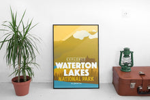Load image into Gallery viewer, Waterton Lakes National Park 'Explored' Poster