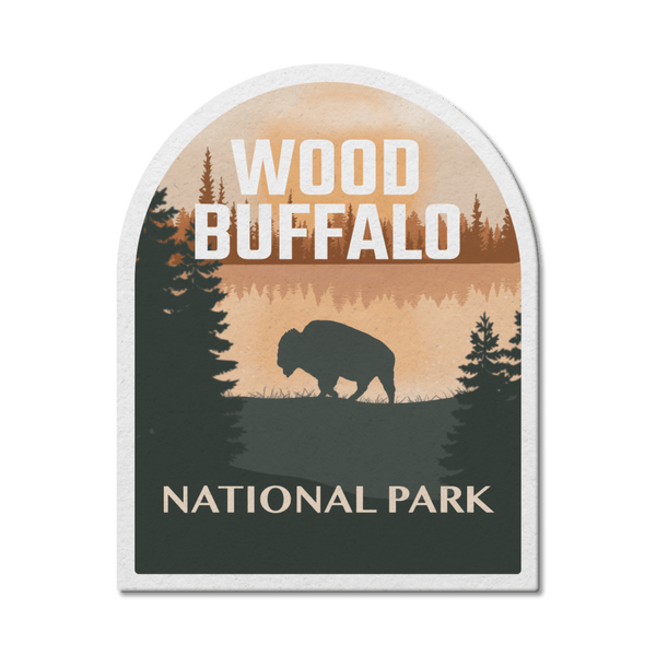 Wood Buffalo National Park of Canada Waterproof Vinyl Sticker - Canada Untamed