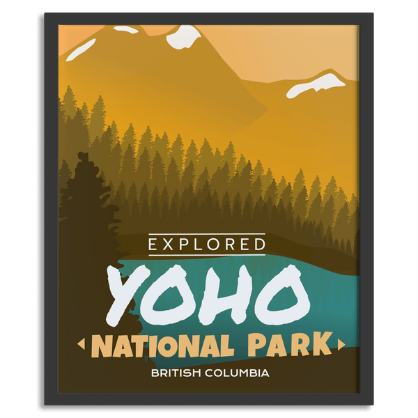 Affiche « Exploré » du parc national Yoho