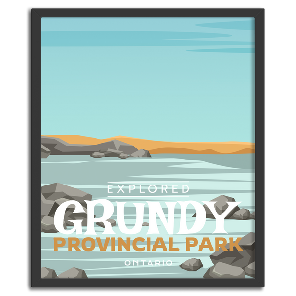 Grundy Provincial Park 'Explored' Poster