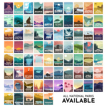 Load image into Gallery viewer, a collage of the national parks of the united states
