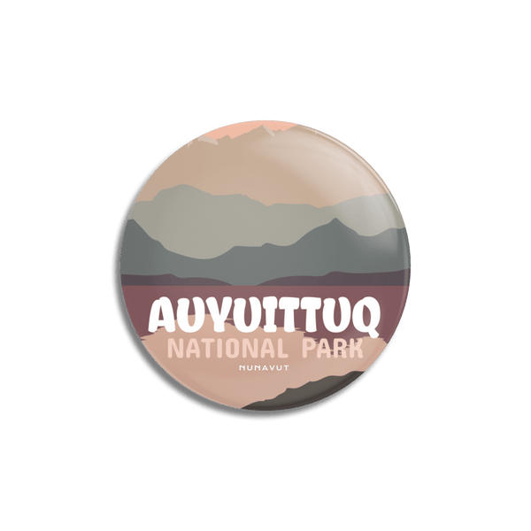 Auyuittuq National Park of Canada Pinback Button - Canada Untamed