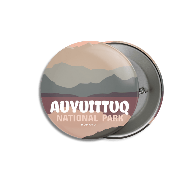Auyuittuq National Park of Canada Pinback Button - Canada Untamed