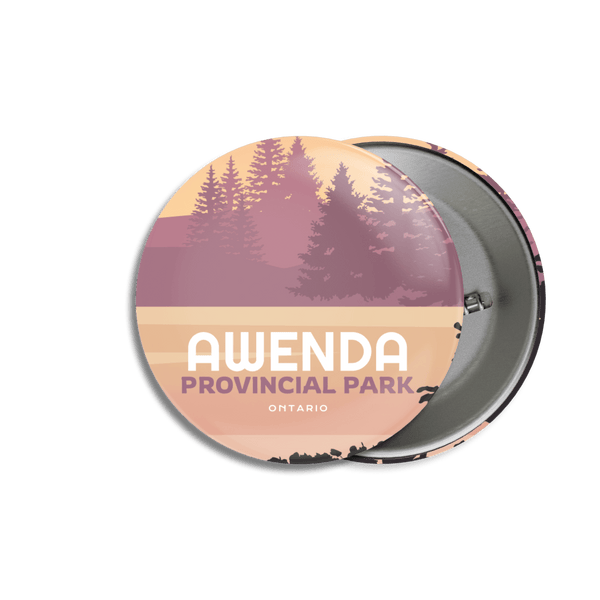 Awenda Provincial Park of Ontario Pinback Button - Canada Untamed