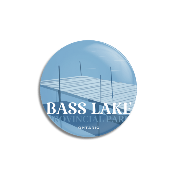 Bass Lake Provincial Park of Ontario Pinback Button - Canada Untamed